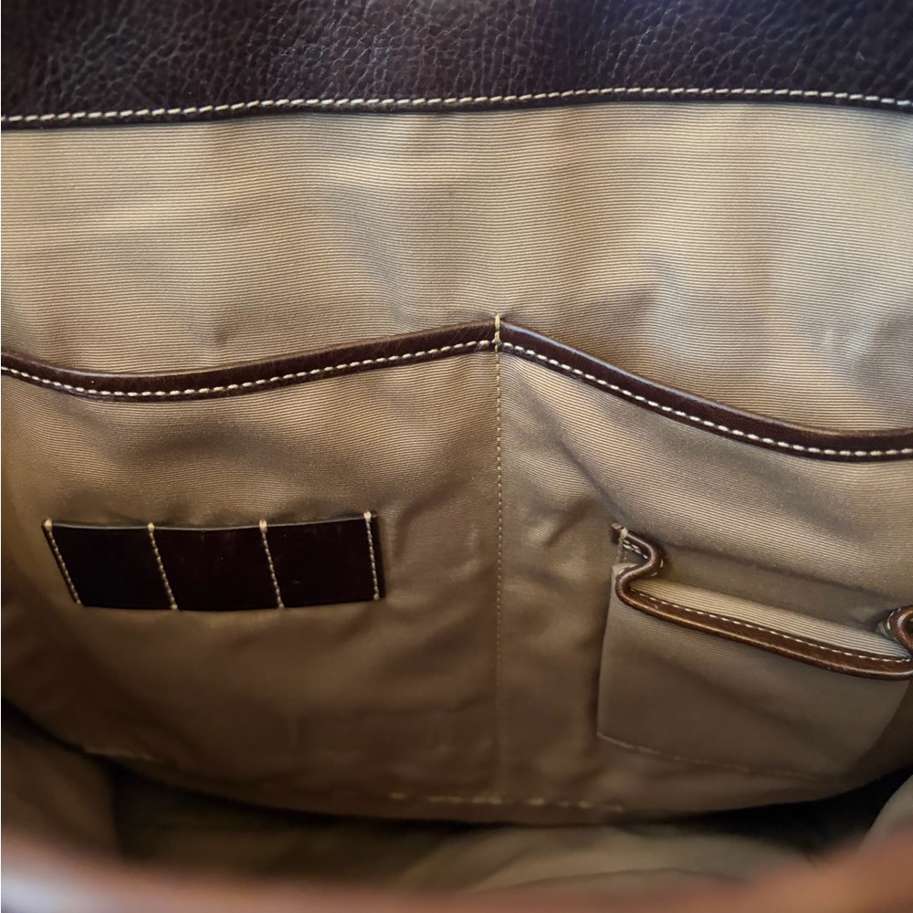 Classic Coach “C” Pattern Extra Large Leather Tot… - image 5